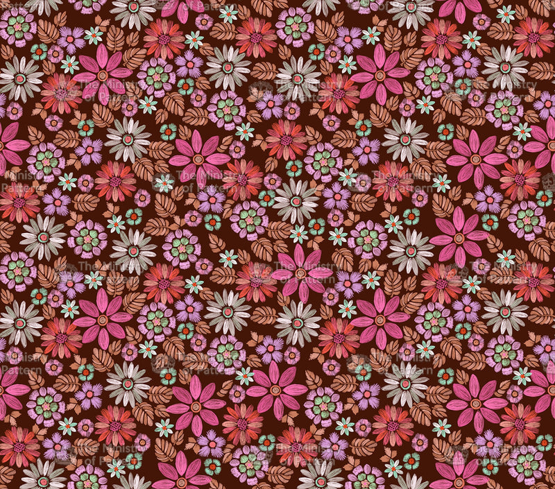 Embroidery Digital Look Floral