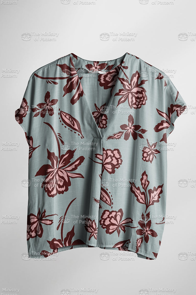 Toned Graphic Floral