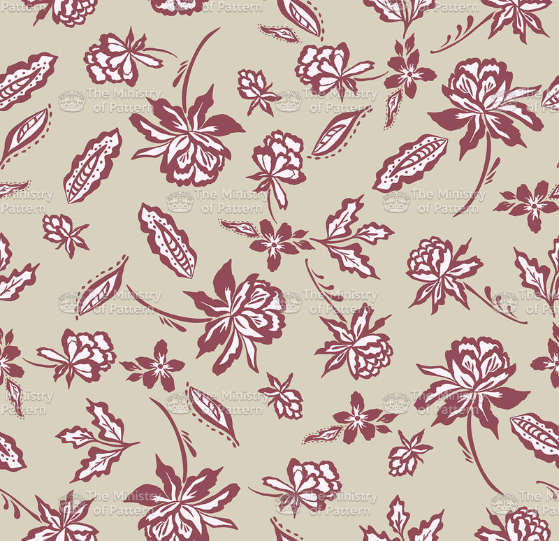 Toned Graphic Floral