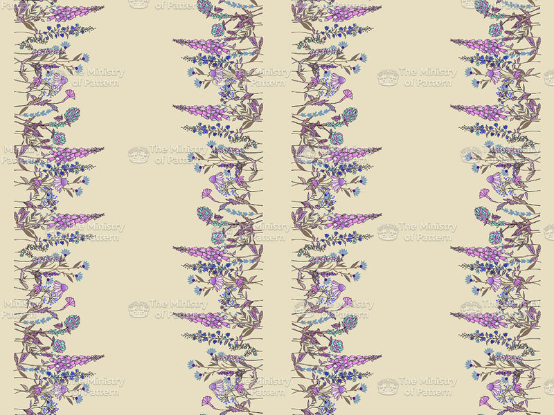 Lavender Floral Double Border