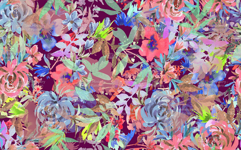 Multicolour Floral Abstract
