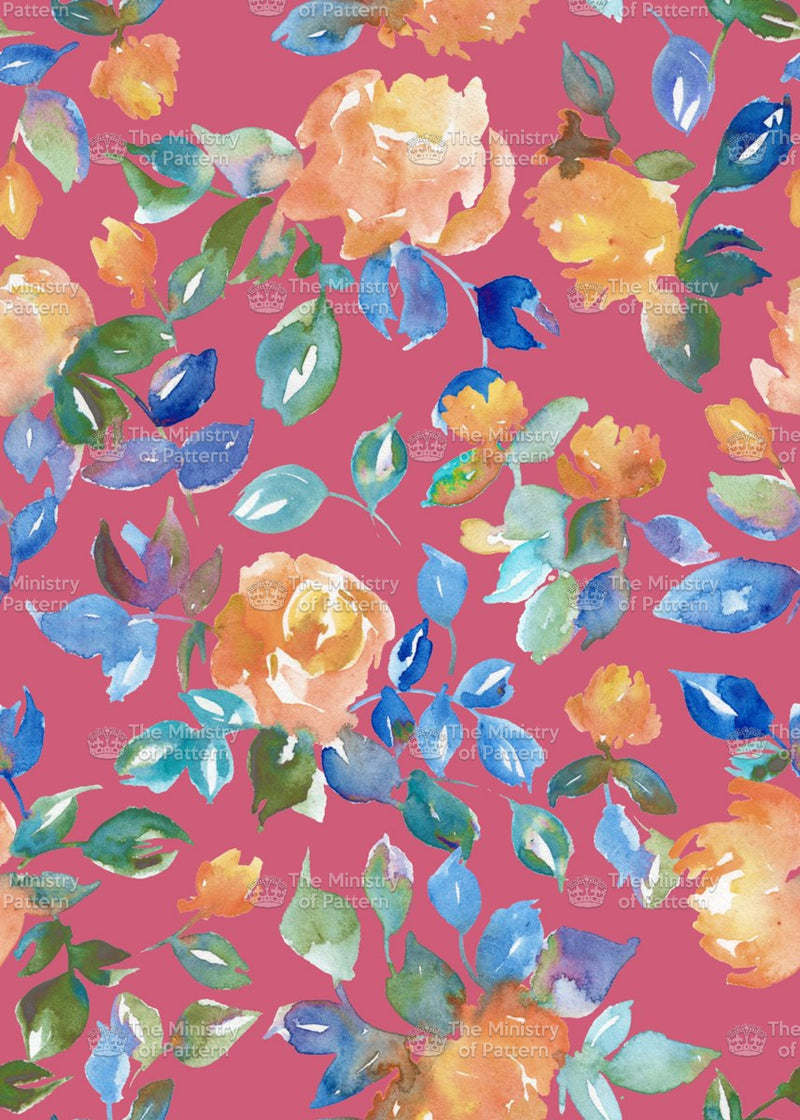 Hand Painted Abstract Floral - The Ministry Of Pattern - Patternsforlicensing-textilestudio-printdesignstudio-trendinspiration-digitalprintdesign-exclusivepattern-printtrends-patternoftheweek