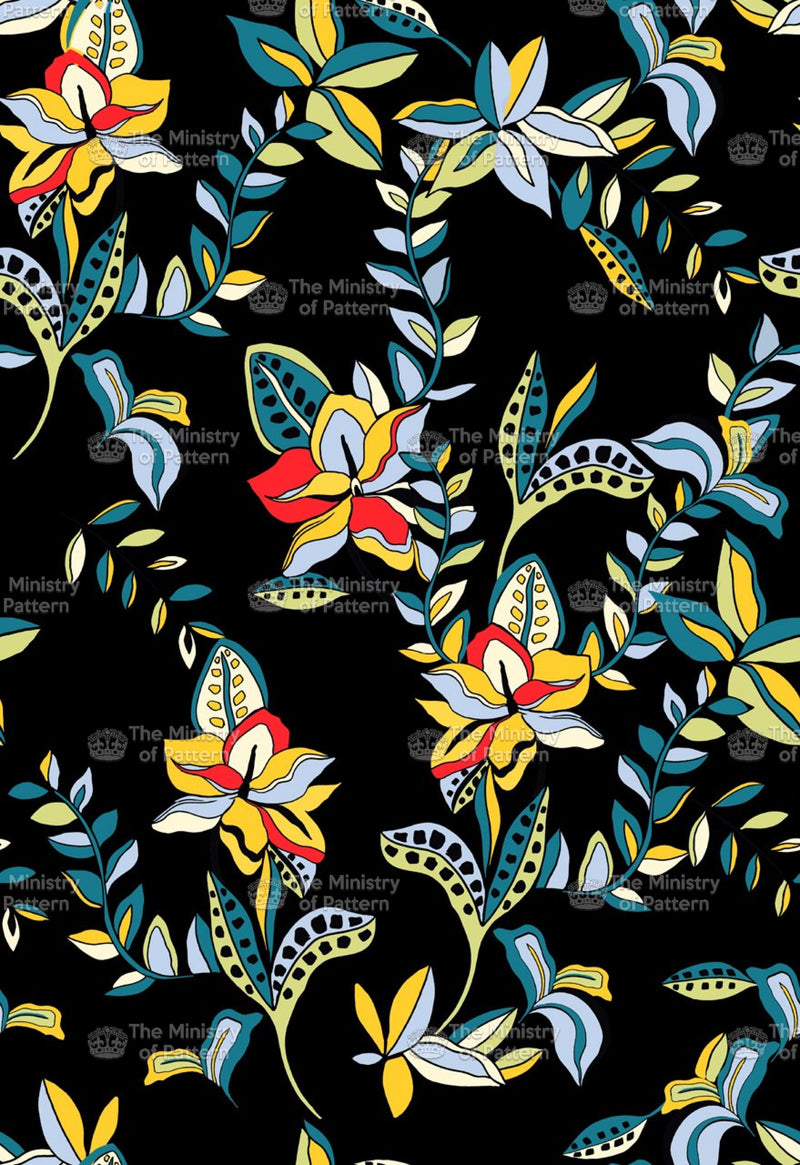 Trailing Multi Floral - The Ministry Of Pattern - Patternsforlicensing-textilestudio-printdesignstudio-trendinspiration-digitalprintdesign-exclusivepattern-printtrends-patternoftheweek