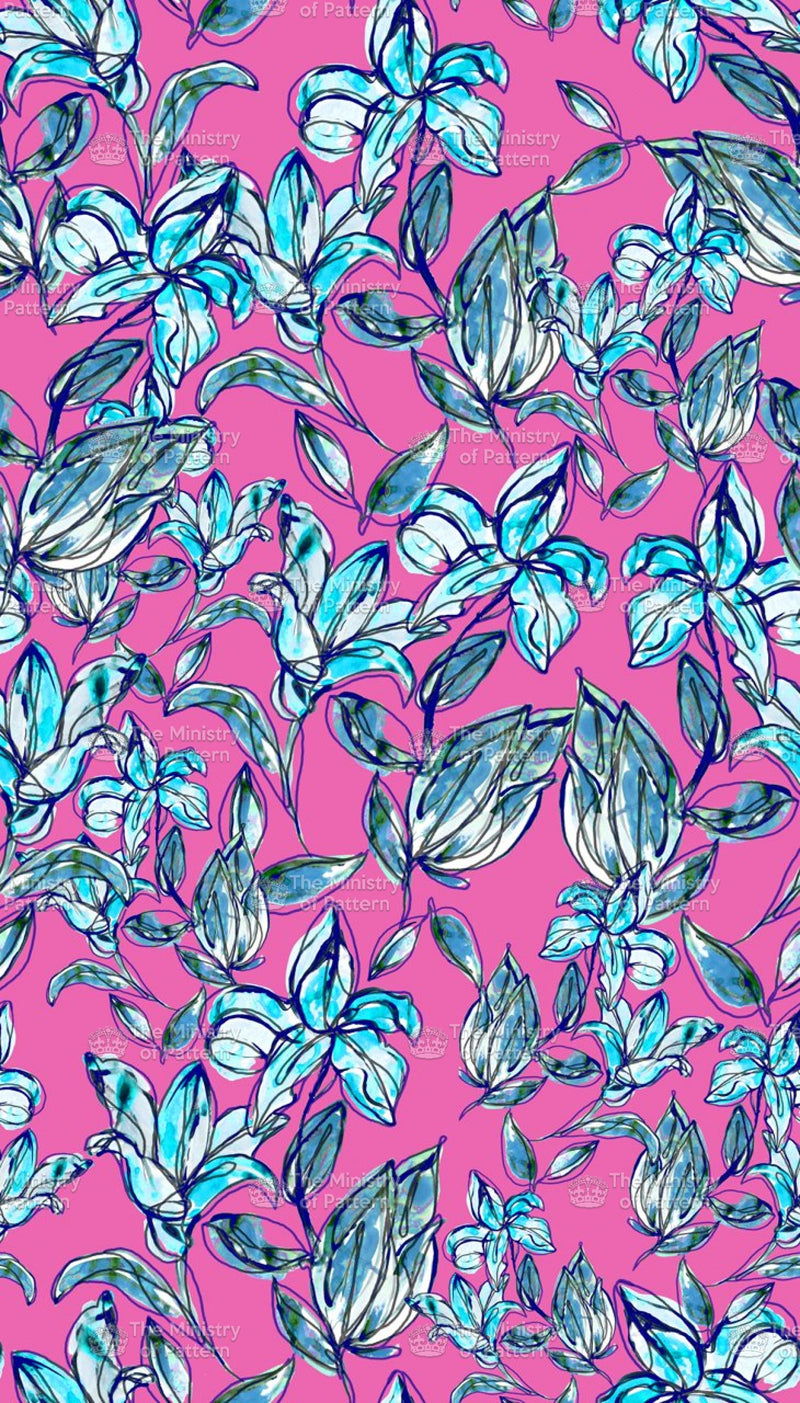 Hand Painted Lilly - The Ministry Of Pattern - Patternsforlicensing-textilestudio-printdesignstudio-trendinspiration-digitalprintdesign-exclusivepattern-printtrends-patternoftheweek