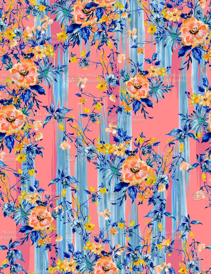 Hand Painted Trailing Floral - The Ministry Of Pattern - Patternsforlicensing-textilestudio-printdesignstudio-trendinspiration-digitalprintdesign-exclusivepattern-printtrends-patternoftheweek