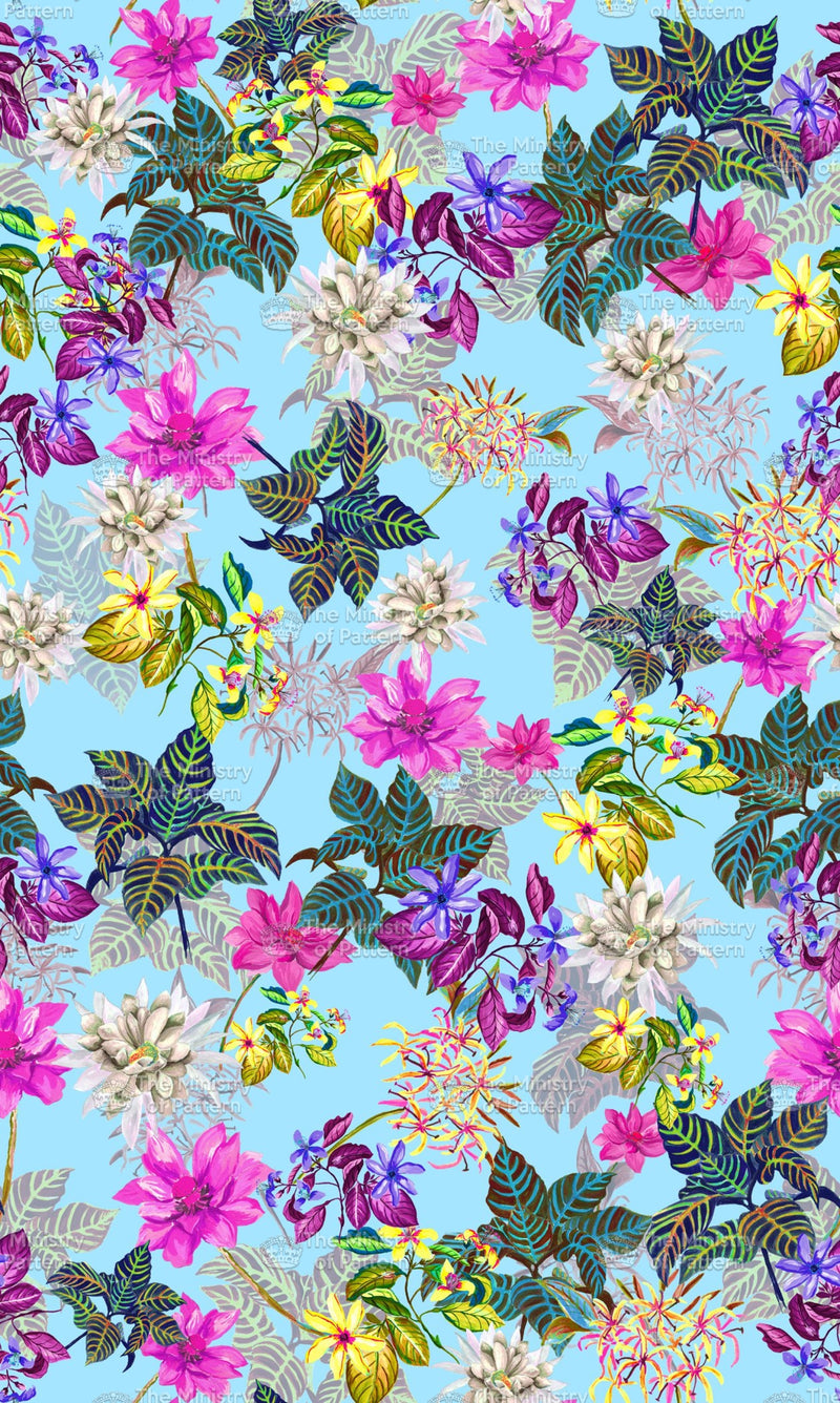 Tropical Floral - The Ministry Of Pattern - Patternsforlicensing-textilestudio-printdesignstudio-trendinspiration-digitalprintdesign-exclusivepattern-printtrends-patternoftheweek