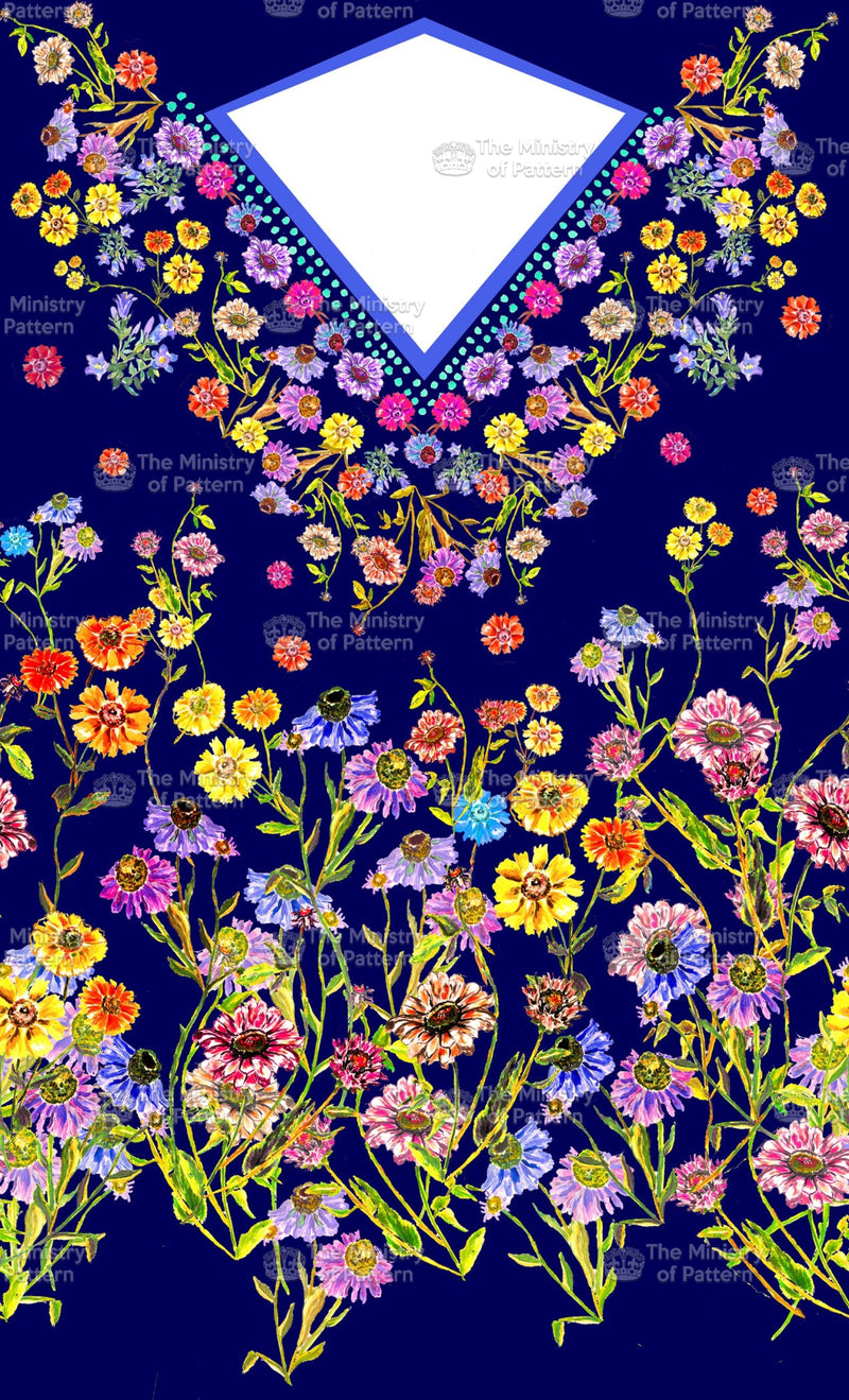 Garden Floral Placement Border - The Ministry Of Pattern - Patternsforlicensing-textilestudio-printdesignstudio-trendinspiration-digitalprintdesign-exclusivepattern-printtrends-patternoftheweek