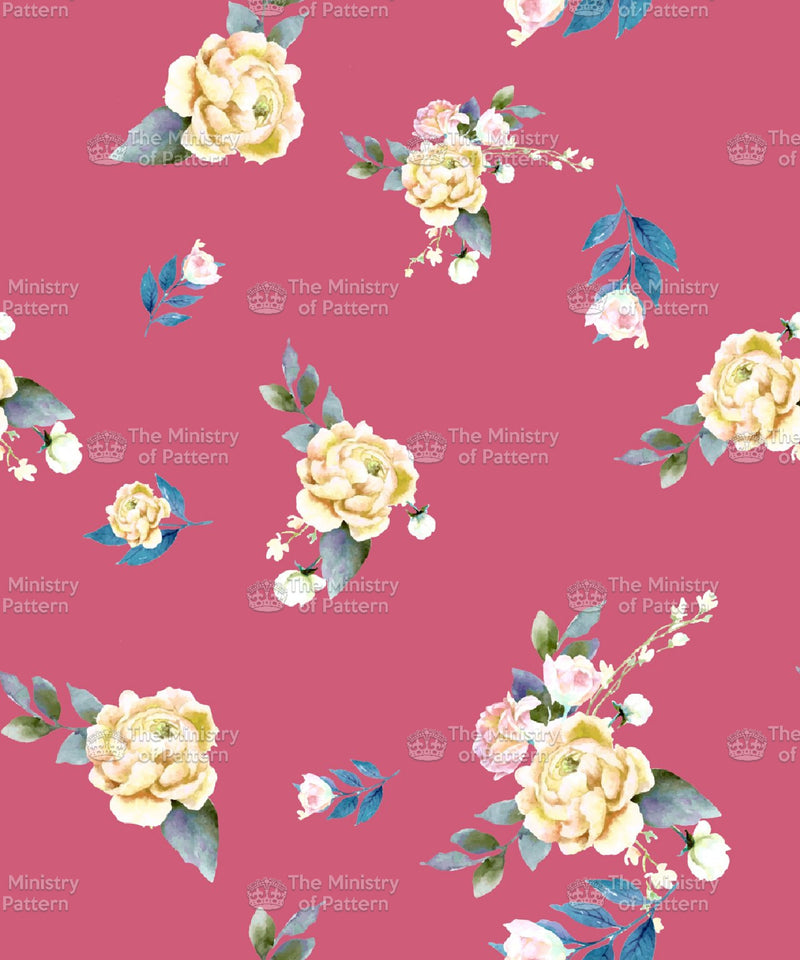 Watercolour Rose - The Ministry Of Pattern - Patternsforlicensing-textilestudio-printdesignstudio-trendinspiration-digitalprintdesign-exclusivepattern-printtrends-patternoftheweek