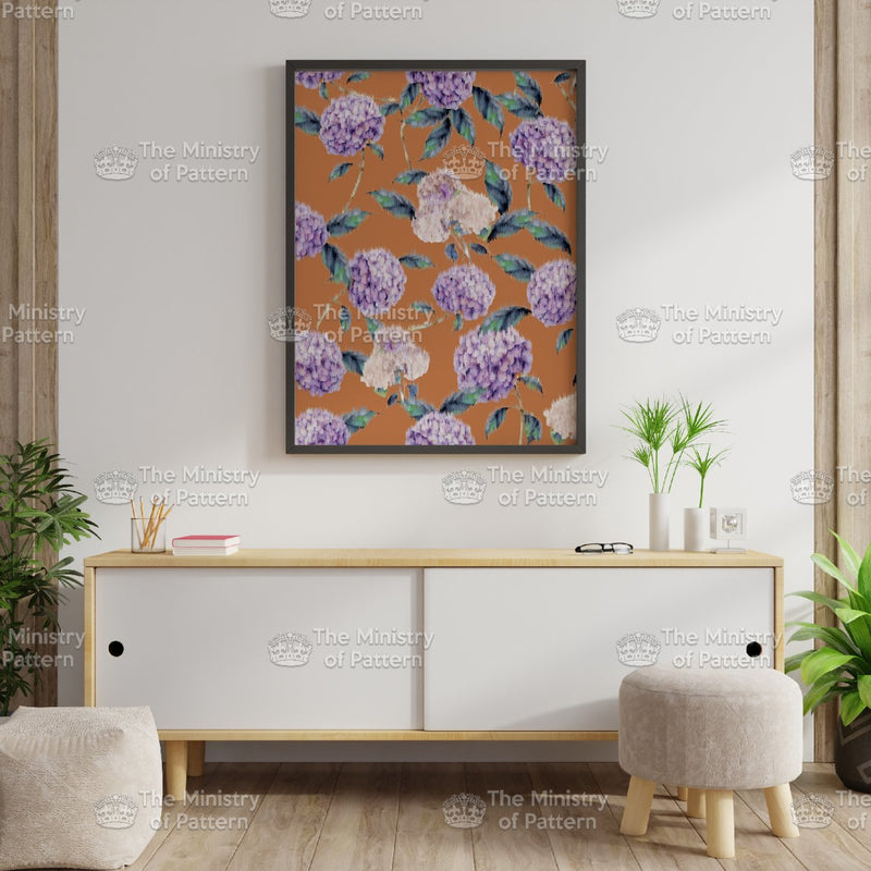 Digital Hydrangea Floral - The Ministry Of Pattern - Patternsforlicensing-textilestudio-printdesignstudio-trendinspiration-digitalprintdesign-exclusivepattern-printtrends-patternoftheweek