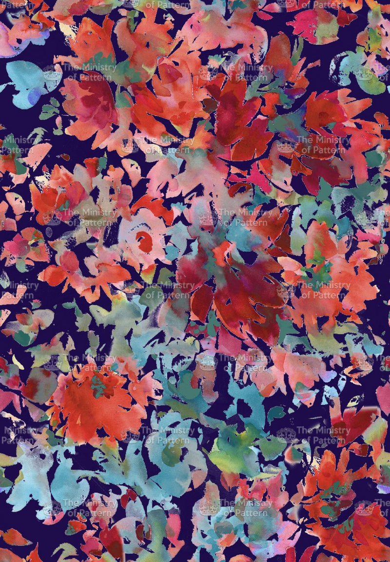 Abstract grudge Multicolour Floral