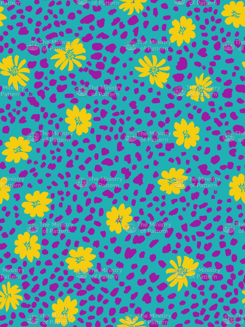 Abstract Spot And Floral