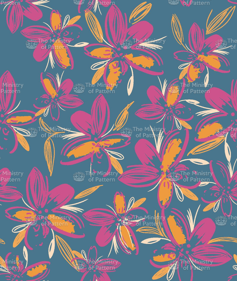 Illustrated Abstract Floral