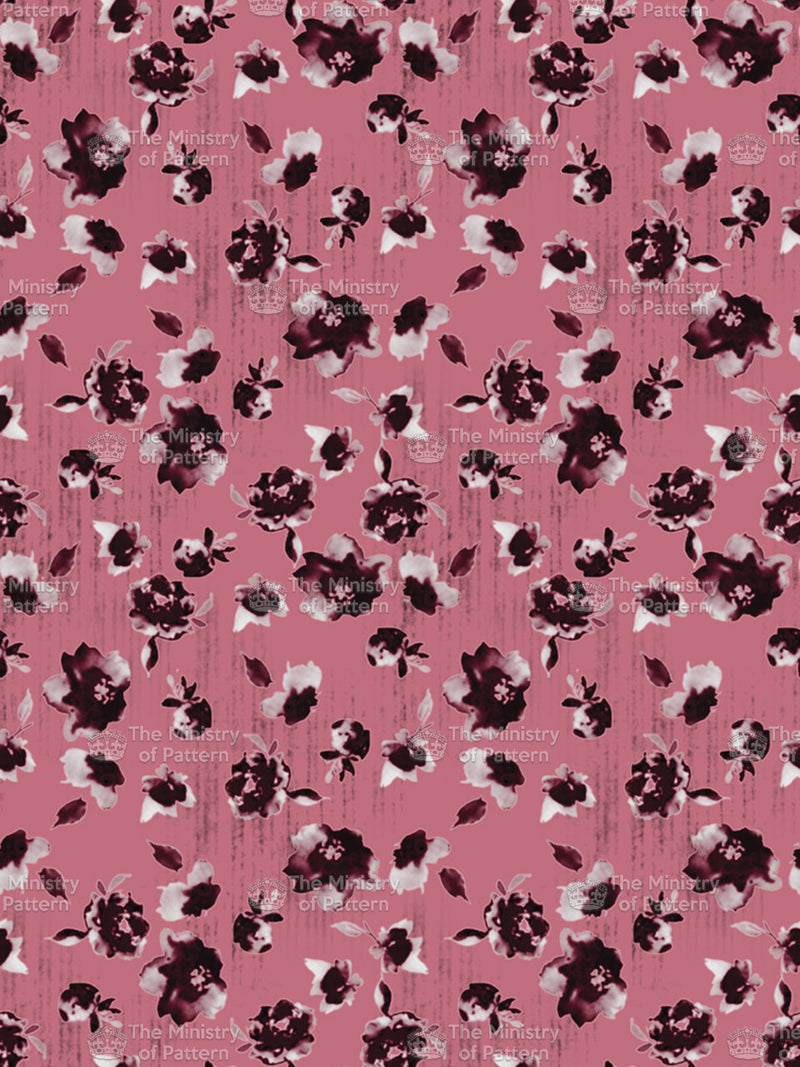 Washed Out Tonal Digital Floral