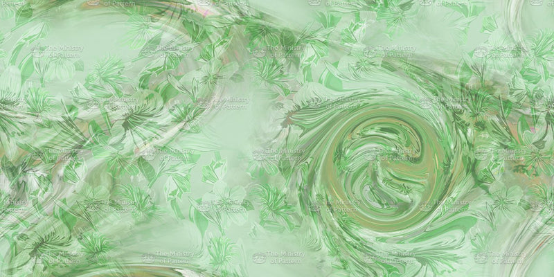 Photographic Floral Swirl