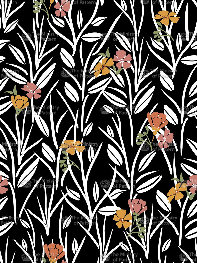 Linear Graphic Floral