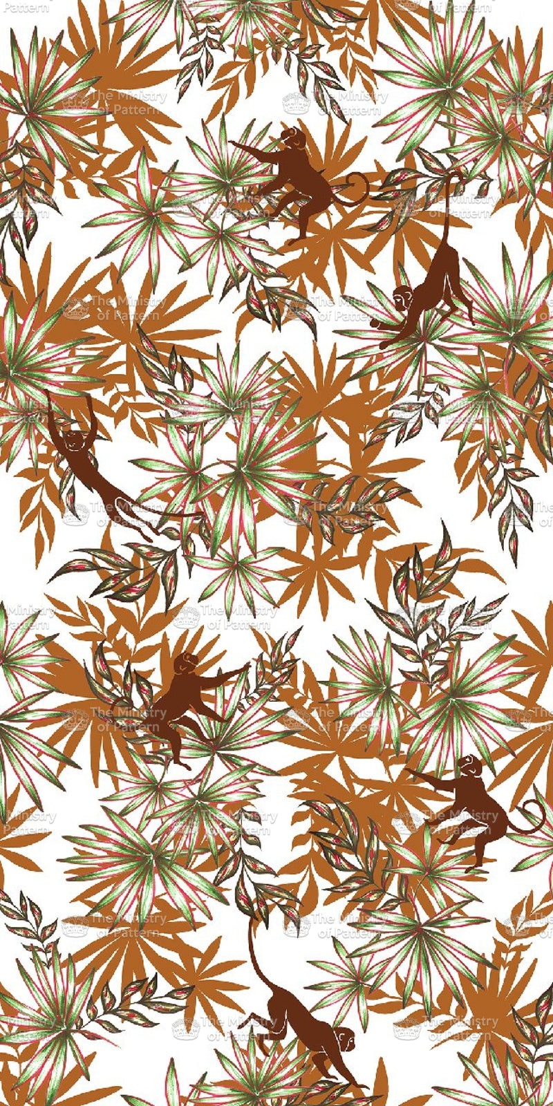 Monkey Palms - The Ministry Of Pattern - Patternsforlicensing-textilestudio-printdesignstudio-trendinspiration-digitalprintdesign-exclusivepattern-printtrends-patternoftheweek