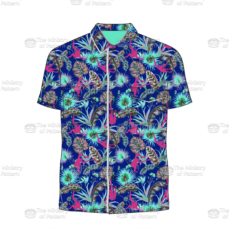 Abstract Tropical Monkey - The Ministry Of Pattern - Patternsforlicensing-textilestudio-printdesignstudio-trendinspiration-digitalprintdesign-exclusivepattern-printtrends-patternoftheweek