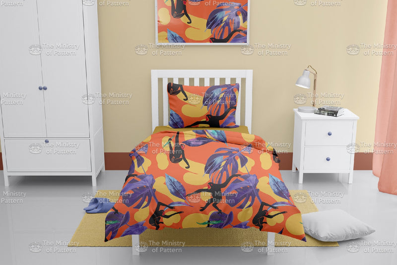 Stylised Monkey Conversational - The Ministry Of Pattern - Patternsforlicensing-textilestudio-printdesignstudio-trendinspiration-digitalprintdesign-exclusivepattern-printtrends-patternoftheweek