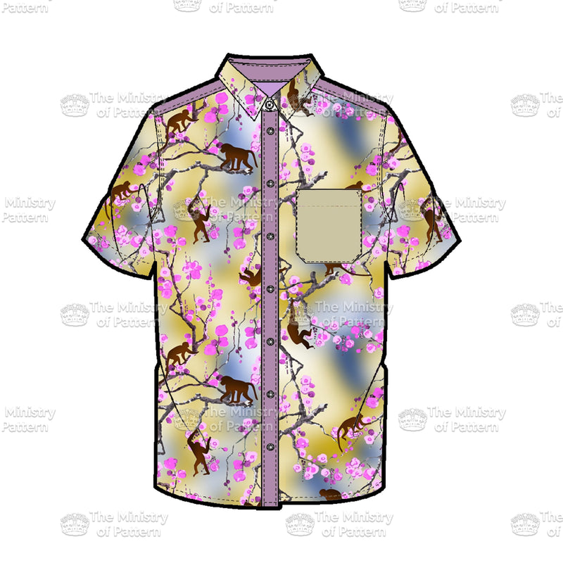 Blossom Monkey - The Ministry Of Pattern - Patternsforlicensing-textilestudio-printdesignstudio-trendinspiration-digitalprintdesign-exclusivepattern-printtrends-patternoftheweek