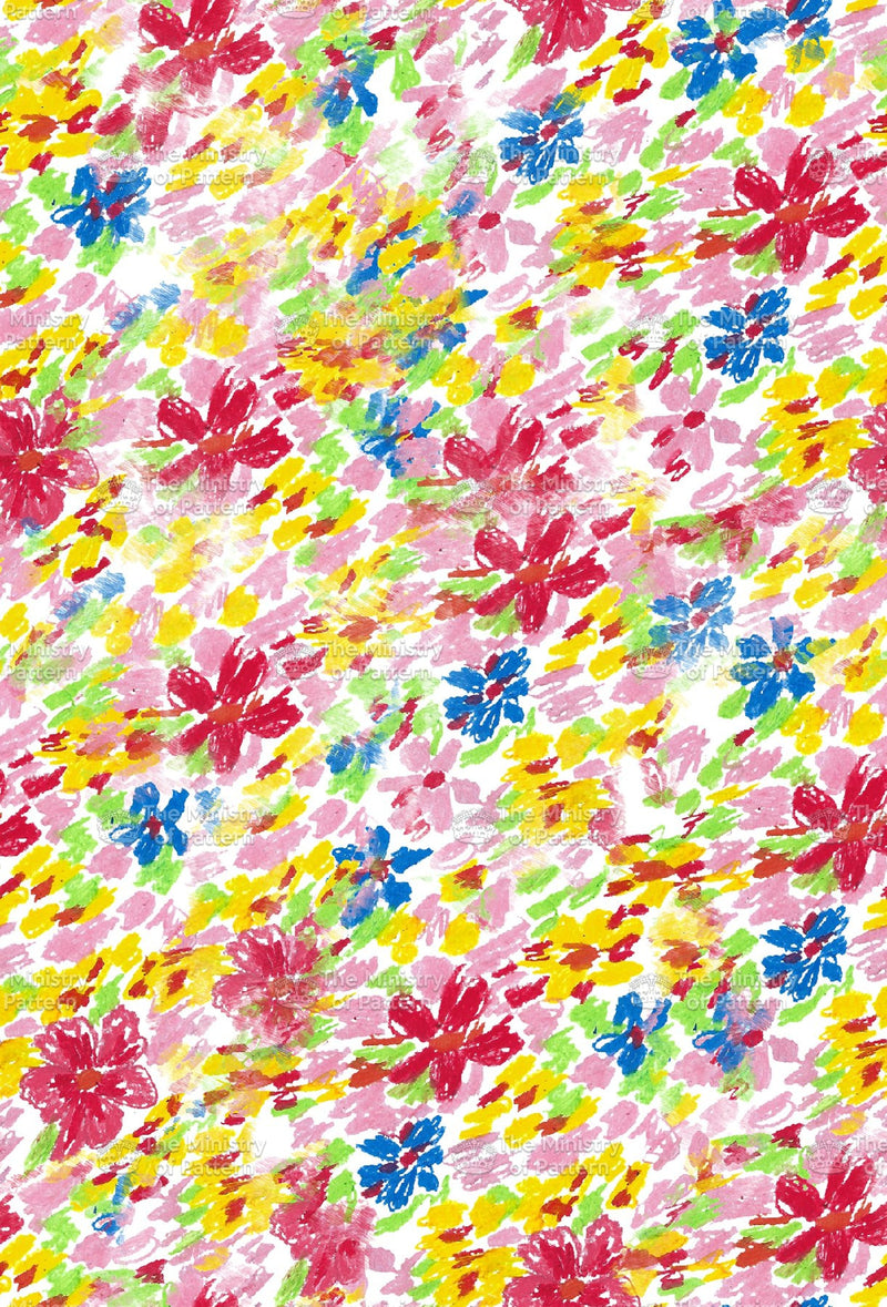 Crayon Floral - The Ministry Of Pattern - Patternsforlicensing-textilestudio-printdesignstudio-trendinspiration-digitalprintdesign-exclusivepattern-printtrends-patternoftheweek