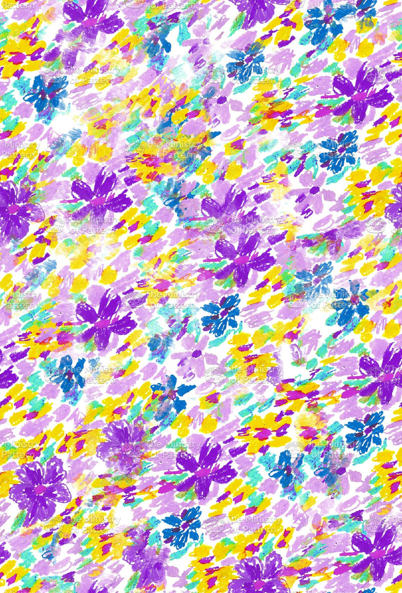 Crayon Floral - The Ministry Of Pattern - Patternsforlicensing-textilestudio-printdesignstudio-trendinspiration-digitalprintdesign-exclusivepattern-printtrends-patternoftheweek
