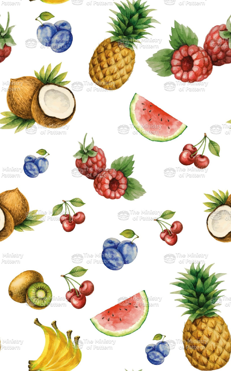 Painted Watercolour Fruit - The Ministry Of Pattern - Patternsforlicensing-textilestudio-printdesignstudio-trendinspiration-digitalprintdesign-exclusivepattern-printtrends-patternoftheweek