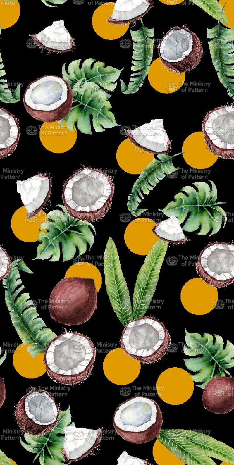 Coconut Conversational - The Ministry Of Pattern - Patternsforlicensing-textilestudio-printdesignstudio-trendinspiration-digitalprintdesign-exclusivepattern-printtrends-patternoftheweek