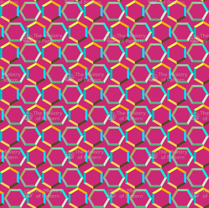 Graphic Hexagon - The Ministry Of Pattern - Patternsforlicensing-textilestudio-printdesignstudio-trendinspiration-digitalprintdesign-exclusivepattern-printtrends-patternoftheweek
