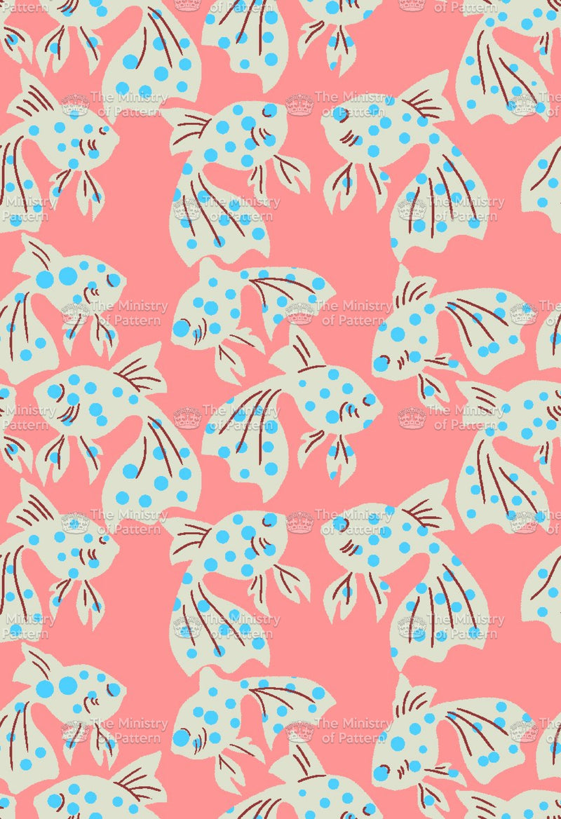 Goldfish Art - The Ministry Of Pattern - Patternsforlicensing-textilestudio-printdesignstudio-trendinspiration-digitalprintdesign-exclusivepattern-printtrends-patternoftheweek