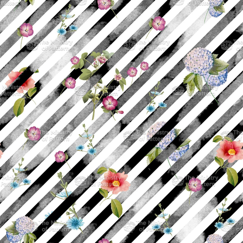 Digital Botanical Stripes