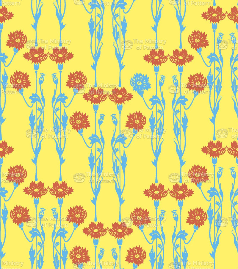 Stylised Linear Floral