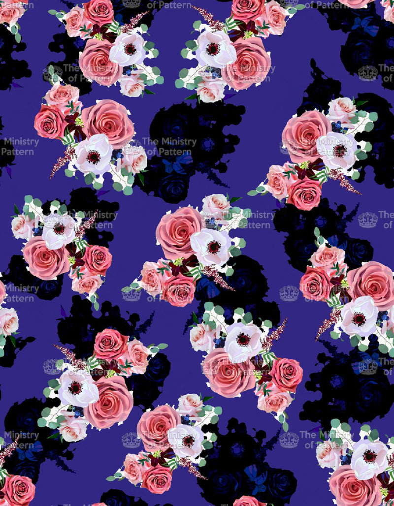 Stylised Digital Floral Shadow - The Ministry Of Pattern - Patternsforlicensing-textilestudio-printdesignstudio-trendinspiration-digitalprintdesign-exclusivepattern-printtrends-patternoftheweek