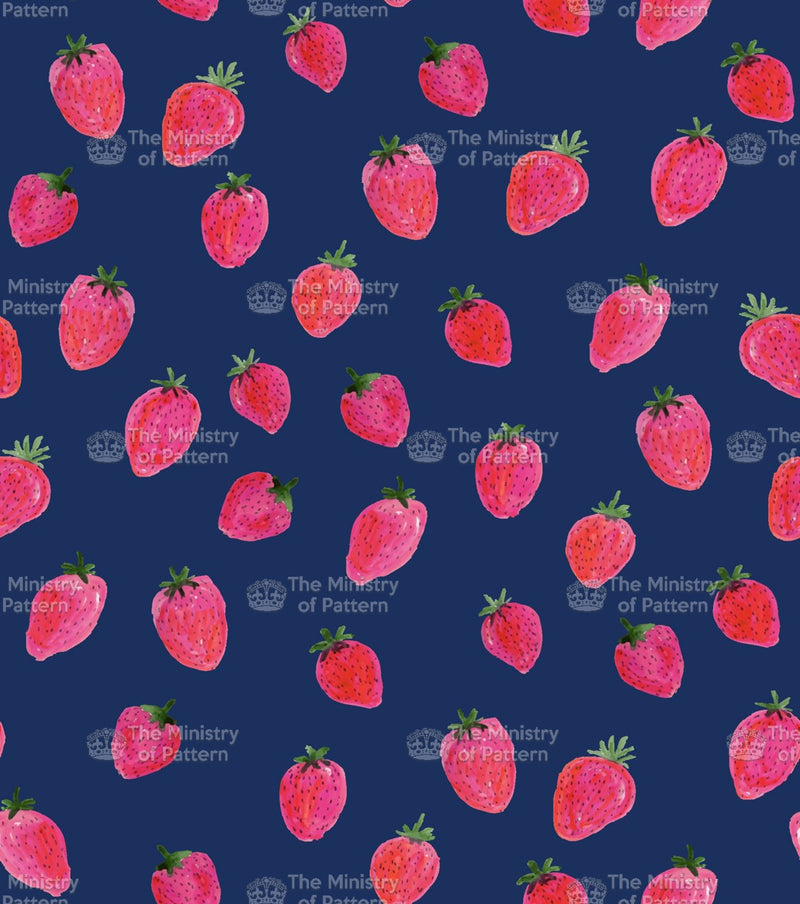 Watercolour Strawberries - The Ministry Of Pattern - Patternsforlicensing-textilestudio-printdesignstudio-trendinspiration-digitalprintdesign-exclusivepattern-printtrends-patternoftheweek