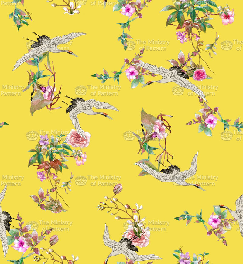 Botanical Floral Swan - The Ministry Of Pattern - Patternsforlicensing-textilestudio-printdesignstudio-trendinspiration-digitalprintdesign-exclusivepattern-printtrends-patternoftheweek