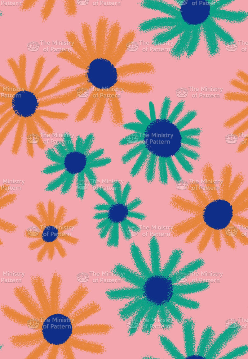 Brushstroke Daisy - The Ministry Of Pattern - Patternsforlicensing-textilestudio-printdesignstudio-trendinspiration-digitalprintdesign-exclusivepattern-printtrends-patternoftheweek