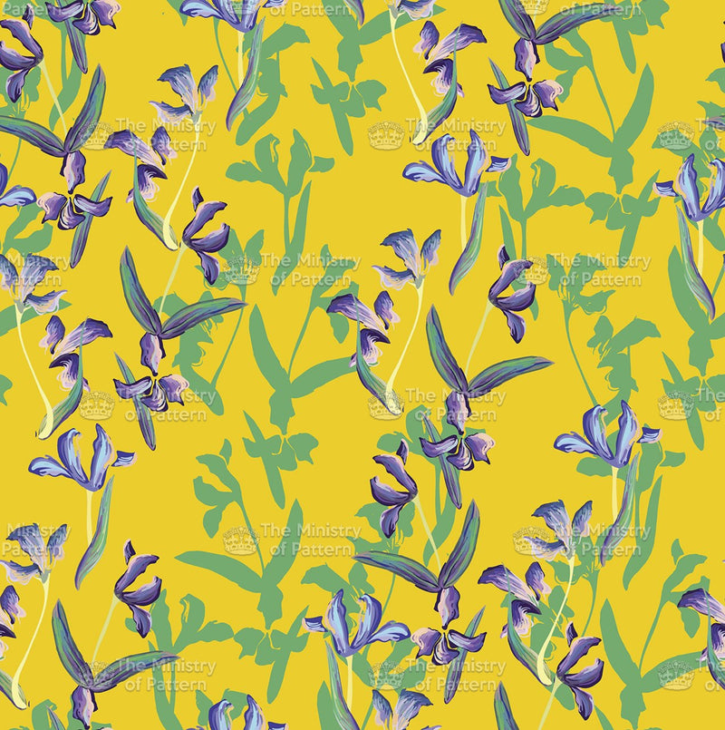 Stylised Iris Flowers