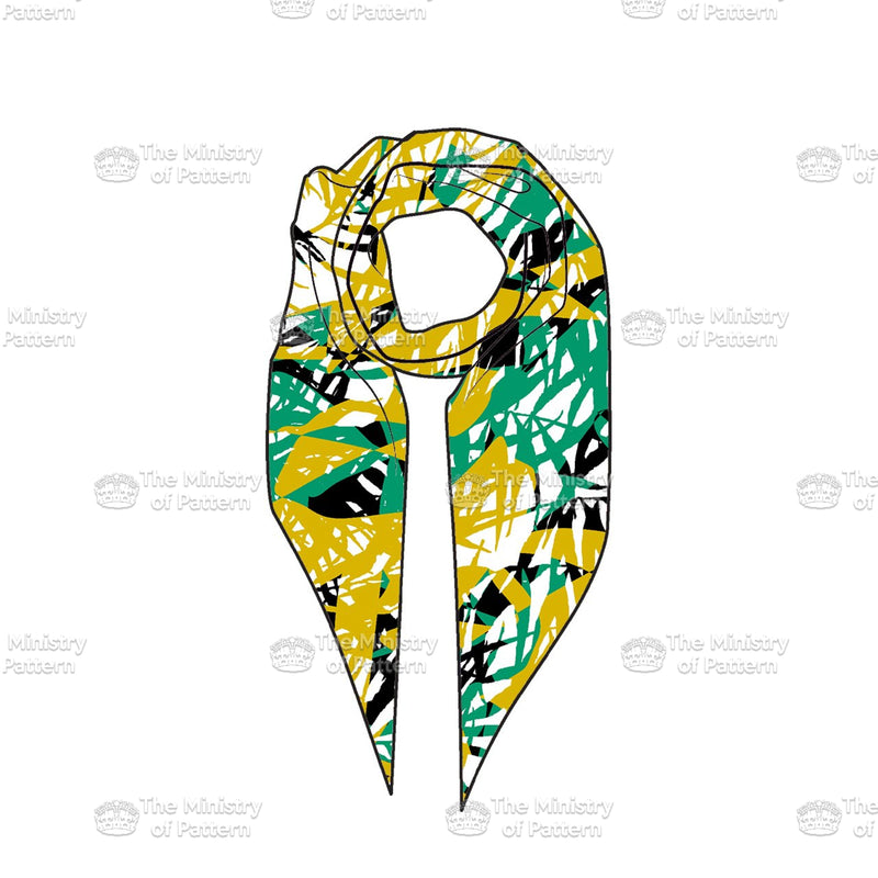 Abstract Graphic Palm Leaves