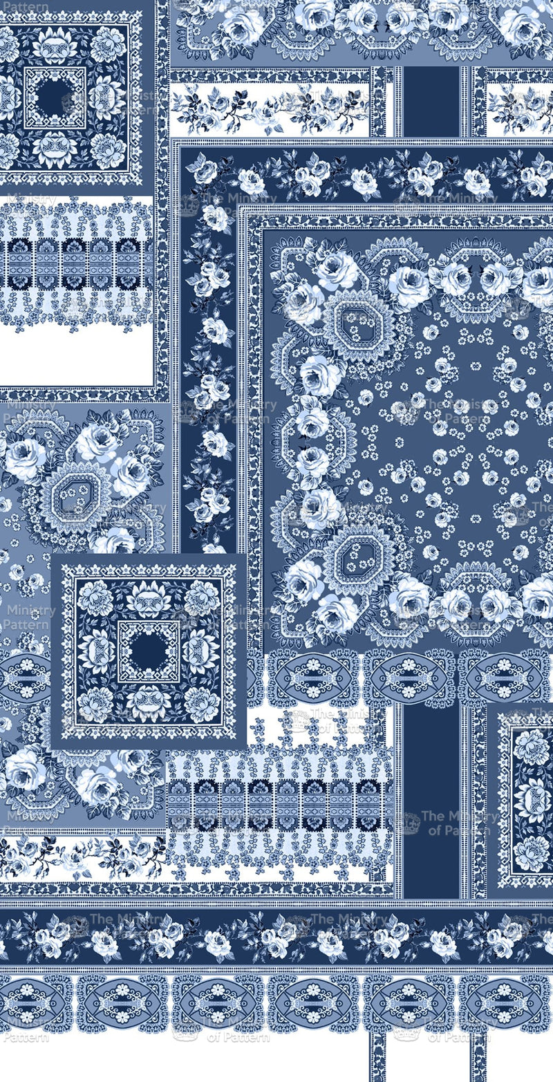 Decorative Scarf Print - The Ministry Of Pattern - Patternsforlicensing-textilestudio-printdesignstudio-trendinspiration-digitalprintdesign-exclusivepattern-printtrends-patternoftheweek