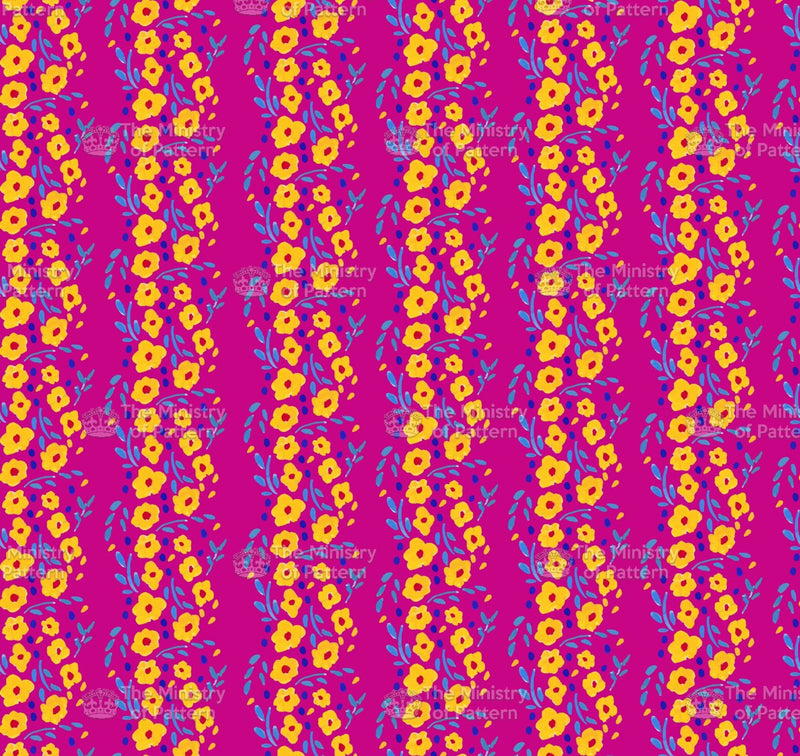 Decorative Floral Stripes - The Ministry Of Pattern - Patternsforlicensing-textilestudio-printdesignstudio-trendinspiration-digitalprintdesign-exclusivepattern-printtrends-patternoftheweek