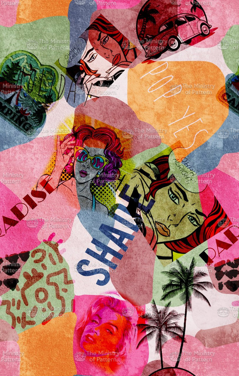 Pop Art Collage - The Ministry Of Pattern - Patternsforlicensing-textilestudio-printdesignstudio-trendinspiration-digitalprintdesign-exclusivepattern-printtrends-patternoftheweek