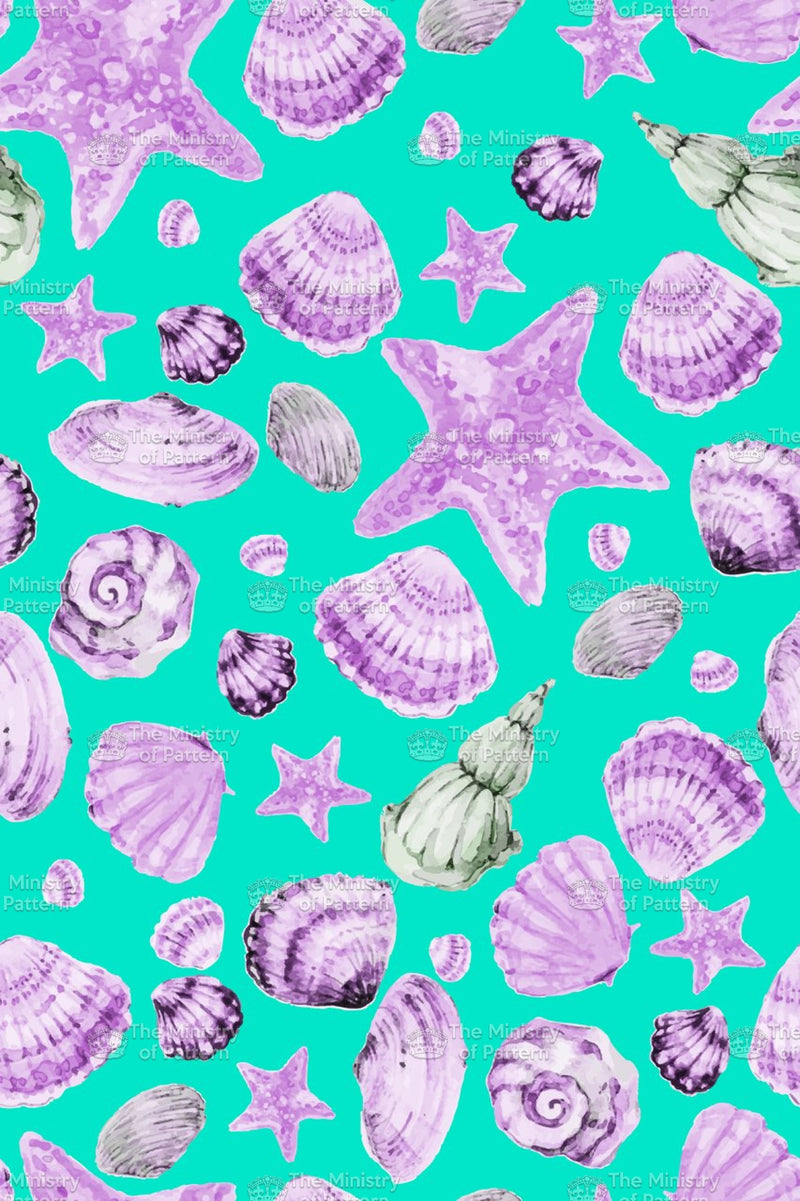 Watercolour Shells - The Ministry Of Pattern - Patternsforlicensing-textilestudio-printdesignstudio-trendinspiration-digitalprintdesign-exclusivepattern-printtrends-patternoftheweek