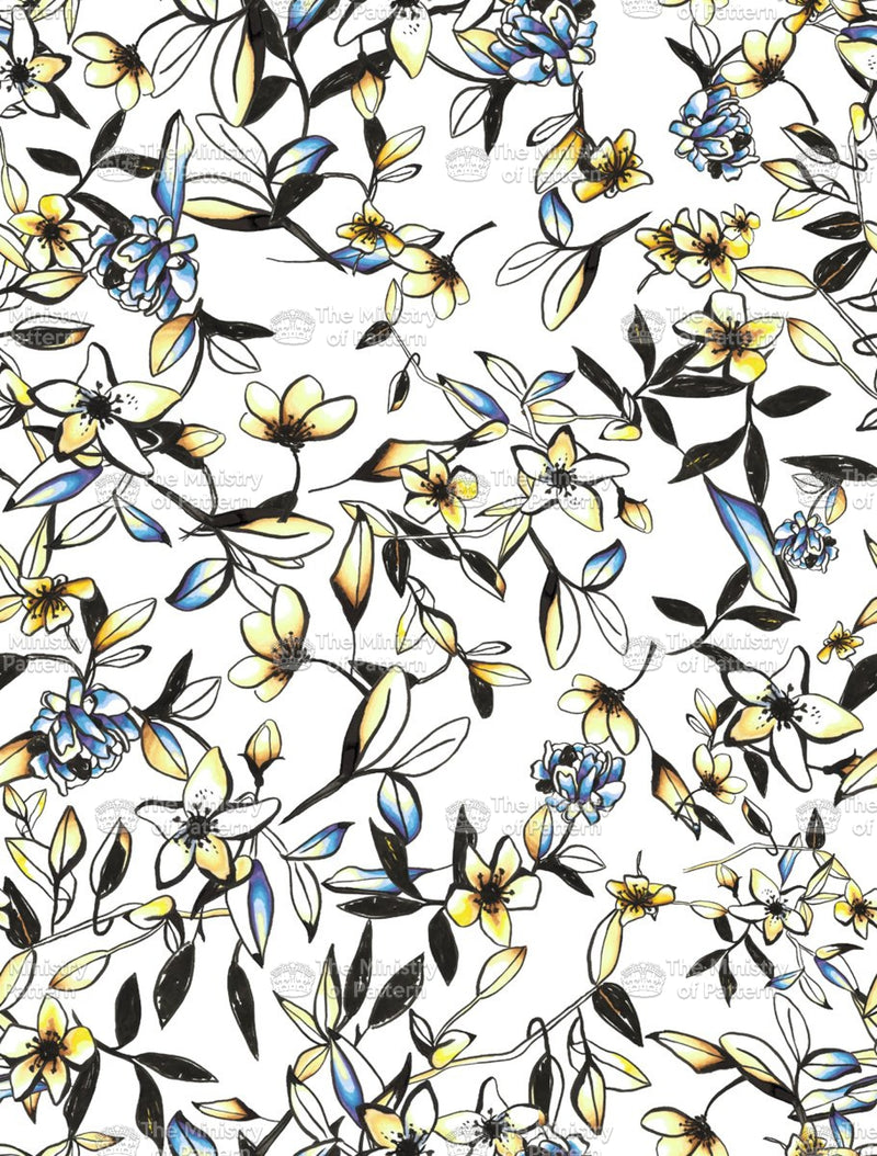 Illustrated Floral - The Ministry Of Pattern - Patternsforlicensing-textilestudio-printdesignstudio-trendinspiration-digitalprintdesign-exclusivepattern-printtrends-patternoftheweek